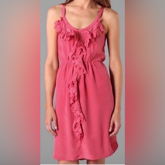 Rebecca Taylor Pink Punched Cami Silk Mini
Dress Size 8 - Picture 1 of 10
